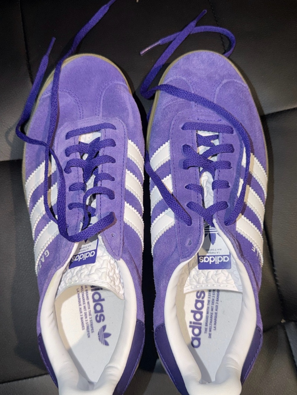adidas Women's Purple & White Gazelle Sneakers - Women’s Size 9